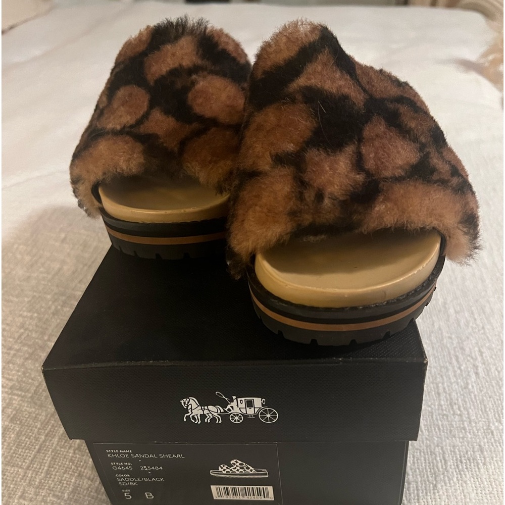 Coach Khloe Shearling Slides